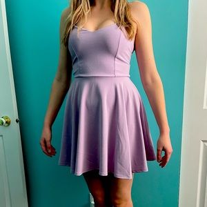 Lilac Skater Dress Medium NWOT